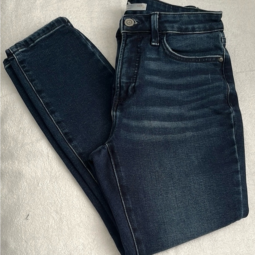 LC LAUREN CONRAD curvy  skinny 8s Women's Dark Blue Jeans used good condition - Picture 3 of 11